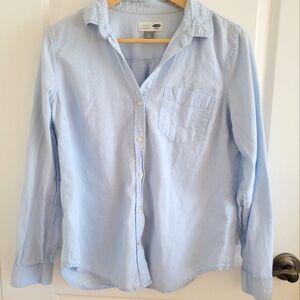 Old Navy Light Blue Button Down Shirt Sz Medium
